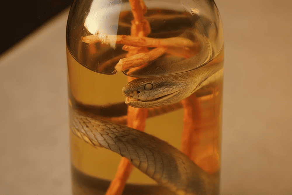 Ruou ran isn't just a beverage, it's also used as a decorative item